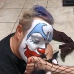 FlipFlop The Clown At The 2019 Kinky Kitty's Anniversary Party in Sarasota, Florida