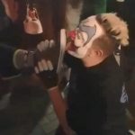 FlipFlop The Clown Having Some Feet On His Face At The Twiztid's "Mostasteless 2017" Concert On October 26th 2017