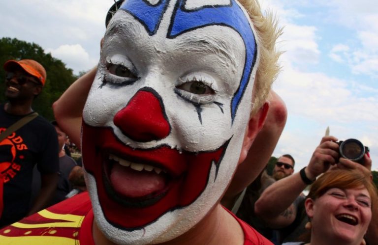 FlipFlop the Clown at the Juggalo March